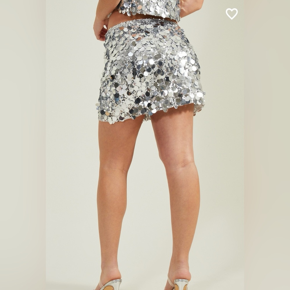 NWT Altar’d State All That Glitters Sequin Top and Skirt Set Medium - Picture 7 of 11
